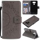 For LG G6 Totem Flower Embossed Horizontal Flip TPU + PU Leather Case with Holder & Card Slots & Wallet(Grey) - 1