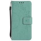 For LG K4 (2017) (US Version) Totem Flower Embossed Horizontal Flip TPU + PU Leather Case with Holder & Card Slots & Wallet(Green) - 2