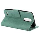 For LG K8 (2017) (EU Version) Totem Flower Embossed Horizontal Flip TPU + PU Leather Case with Holder & Card Slots & Wallet(Green) - 5
