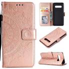 For V60 ThinQ 5G Totem Flower Embossed Horizontal Flip TPU + PU Leather Case with Holder & Card Slots & Wallet(Rose Gold) - 1