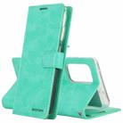 For Samsung Galaxy A72 5G/4G GOOSPERY BLUE MOON DIARY Crazy Horse Texture Horizontal Flip Leather Case With Bracket & Card Slot & Wallet(Mint Green) - 1