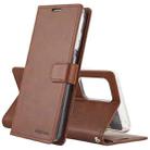 For Samsung Galaxy A72 5G/4G GOOSPERY BLUE MOON DIARY Crazy Horse Texture Horizontal Flip Leather Case With Bracket & Card Slot & Wallet(Dark Brown) - 1