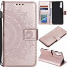 For Huawei nova 5 Totem Flower Embossed Horizontal Flip TPU + PU Leather Case with Holder & Card Slots & Wallet(Rose Gold) - 1