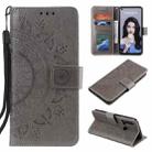 For Huawei P20 Lite (2019) Totem Flower Embossed Horizontal Flip TPU + PU Leather Case with Holder & Card Slots & Wallet(Grey) - 1