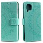 For Huawei P40 Lite Totem Flower Embossed Horizontal Flip TPU + PU Leather Case with Holder & Card Slots & Wallet(Green) - 1