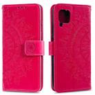 For Huawei P40 Lite Totem Flower Embossed Horizontal Flip TPU + PU Leather Case with Holder & Card Slots & Wallet(Red) - 1