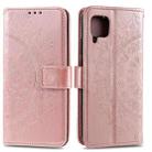 For Huawei P40 Lite Totem Flower Embossed Horizontal Flip TPU + PU Leather Case with Holder & Card Slots & Wallet(Rose Gold) - 1