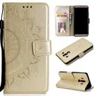 For Huawei Mate 10 Pro Totem Flower Embossed Horizontal Flip TPU + PU Leather Case with Holder & Card Slots & Wallet(Gold) - 1