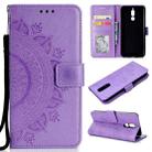 For Huawei Mate 10 Lite Totem Flower Embossed Horizontal Flip TPU + PU Leather Case with Holder & Card Slots & Wallet(Purple) - 1