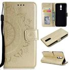 For Huawei Mate 10 Lite Totem Flower Embossed Horizontal Flip TPU + PU Leather Case with Holder & Card Slots & Wallet(Gold) - 1