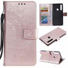 For Huawei P smart Z Totem Flower Embossed Horizontal Flip TPU + PU Leather Case with Holder & Card Slots & Wallet(Rose Gold) - 1