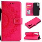 For Huawei P30 Pro Totem Flower Embossed Horizontal Flip TPU + PU Leather Case with Holder & Card Slots & Wallet(Red) - 1