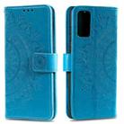 For Huawei P40 Pro Totem Flower Embossed Horizontal Flip TPU + PU Leather Case with Holder & Card Slots & Wallet(Blue) - 1