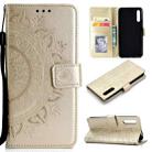 For Huawei Honor 9X Totem Flower Embossed Horizontal Flip TPU + PU Leather Case with Holder & Card Slots & Wallet(Gold) - 1