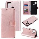 For Huawei Honor 9X Lite Totem Flower Embossed Horizontal Flip TPU + PU Leather Case with Holder & Card Slots & Wallet(Rose Gold) - 1