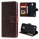 For Nokia 1.3 Totem Flower Embossed Horizontal Flip TPU + PU Leather Case with Holder & Card Slots & Wallet(Brown) - 1