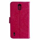 For Nokia 1.3 Totem Flower Embossed Horizontal Flip TPU + PU Leather Case with Holder & Card Slots & Wallet(Red) - 3