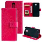 For Nokia 1.3 Totem Flower Embossed Horizontal Flip TPU + PU Leather Case with Holder & Card Slots & Wallet(Red) - 6