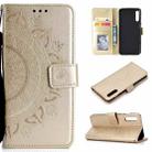 For Sony Xperia 1 II Totem Flower Embossed Horizontal Flip TPU + PU Leather Case with Holder & Card Slots & Wallet(Gold) - 1