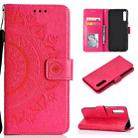 For Sony Xperia 1 II Totem Flower Embossed Horizontal Flip TPU + PU Leather Case with Holder & Card Slots & Wallet(Red) - 1