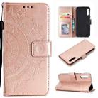 For Sony Xperia 1 II Totem Flower Embossed Horizontal Flip TPU + PU Leather Case with Holder & Card Slots & Wallet(Rose Gold) - 1