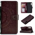 For Sony Xperia 10 II Totem Flower Embossed Horizontal Flip TPU + PU Leather Case with Holder & Card Slots & Wallet(Brown) - 1