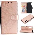 For Sony Xperia 10 II Totem Flower Embossed Horizontal Flip TPU + PU Leather Case with Holder & Card Slots & Wallet(Rose Gold) - 1