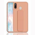 For Galaxy M20 Shockproof PC + TPU Protective Case with Wristband & Holder(Rose Gold) - 1