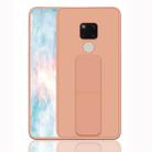 For Huawei Mate 20 Shockproof PC + TPU Protective Case with Wristband & Holder(Rose Gold) - 1