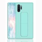 For Galaxy Note 10+ Shockproof PC + TPU Protective Case with Wristband & Holder(Green) - 1