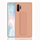 For Galaxy Note 10+ Shockproof PC + TPU Protective Case with Wristband & Holder(Rose Gold) - 1