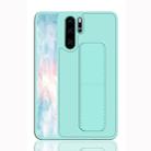 For Huawei P30 Pro Shockproof PC + TPU Protective Case with Wristband & Holder(Green) - 1