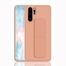 For Huawei P30 Pro Shockproof PC + TPU Protective Case with Wristband & Holder(Rose Gold) - 1