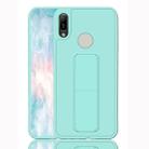 For Huawei Y6 (2019) Shockproof PC + TPU Protective Case with Wristband & Holder(Green) - 1