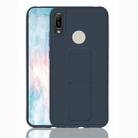 For Huawei Y6 (2019) Shockproof PC + TPU Protective Case with Wristband & Holder(Dark Blue) - 1