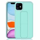 For iPhone 11 Shockproof PC + TPU Protective Case with Wristband & Holder(Green) - 1