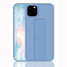 For iPhone 11 Pro Max Shockproof PC + TPU Protective Case with Wristband & Holder(Blue) - 1