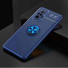 For Xiaomi Redmi Note 10 Pro Metal Ring Holder 360 Degree Rotating TPU Case(Blue+Blue) - 2