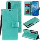 For Xiaomi Mi 10 Pro 5G Totem Flower Embossed Horizontal Flip TPU + PU Leather Case with Holder & Card Slots & Wallet(Green) - 1