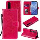 For Xiaomi Mi 10 Pro 5G Totem Flower Embossed Horizontal Flip TPU + PU Leather Case with Holder & Card Slots & Wallet(Red) - 1