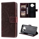 For Xiaomi Mi 10T Lite 5G Totem Flower Embossed Horizontal Flip TPU + PU Leather Case with Holder & Card Slots & Wallet(Brown) - 1