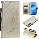 For Xiaomi Mi A3 / CC9e Totem Flower Embossed Horizontal Flip TPU + PU Leather Case with Holder & Card Slots & Wallet(Gold) - 1