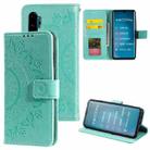 For Xiaomi Mi Note 10 Totem Flower Embossed Horizontal Flip TPU + PU Leather Case with Holder & Card Slots & Wallet(Green) - 1