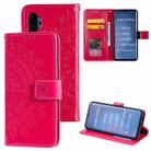 For Xiaomi Mi Note 10 Totem Flower Embossed Horizontal Flip TPU + PU Leather Case with Holder & Card Slots & Wallet(Red) - 1