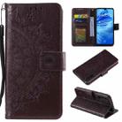 For Xiaomi  Mi 9 Lite / CC9 Totem Flower Embossed Horizontal Flip TPU + PU Leather Case with Holder & Card Slots & Wallet(Brown) - 1