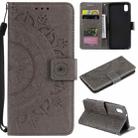 For Xiaomi Redmi 7A Totem Flower Embossed Horizontal Flip TPU + PU Leather Case with Holder & Card Slots & Wallet(Grey) - 1