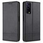 For vivo iQOO Z3 AZNS Magnetic Calf Texture Horizontal Flip Leather Case with Card Slots & Holder & Wallet(Black) - 1