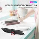 For OPPO Find X3 Metal Ring Holder 360 Degree Rotating TPU Case(Red+Red) - 4