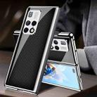 For Huawei Mate X2 GKK Electroplating Painted Glass Phone Case(Carbon Fiber) - 1