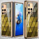 For Huawei Mate X2 GKK Electroplating Painted Glass Phone Case(Yellow Diamond) - 1